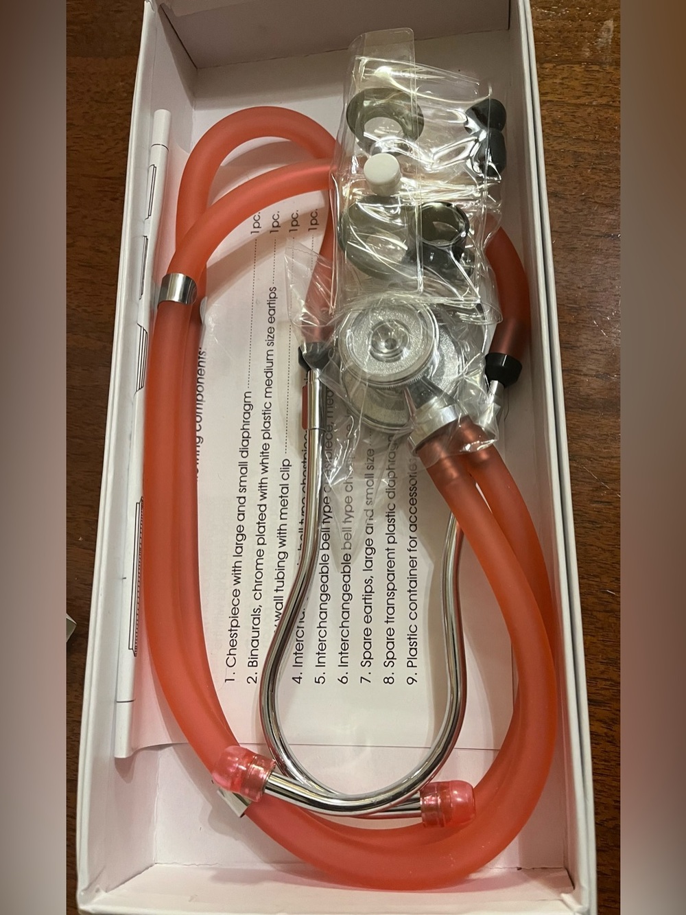 Allheart pink Dual-Head Stethoscope for Home and Clinical Use